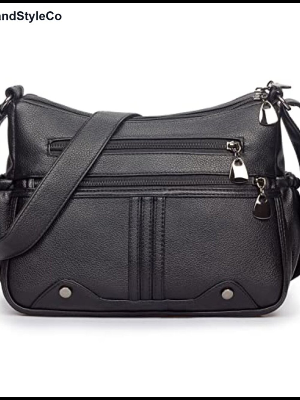 Soft PU Leather Shoulder Handbag Multi Pocket Crossbody Satchel Tote